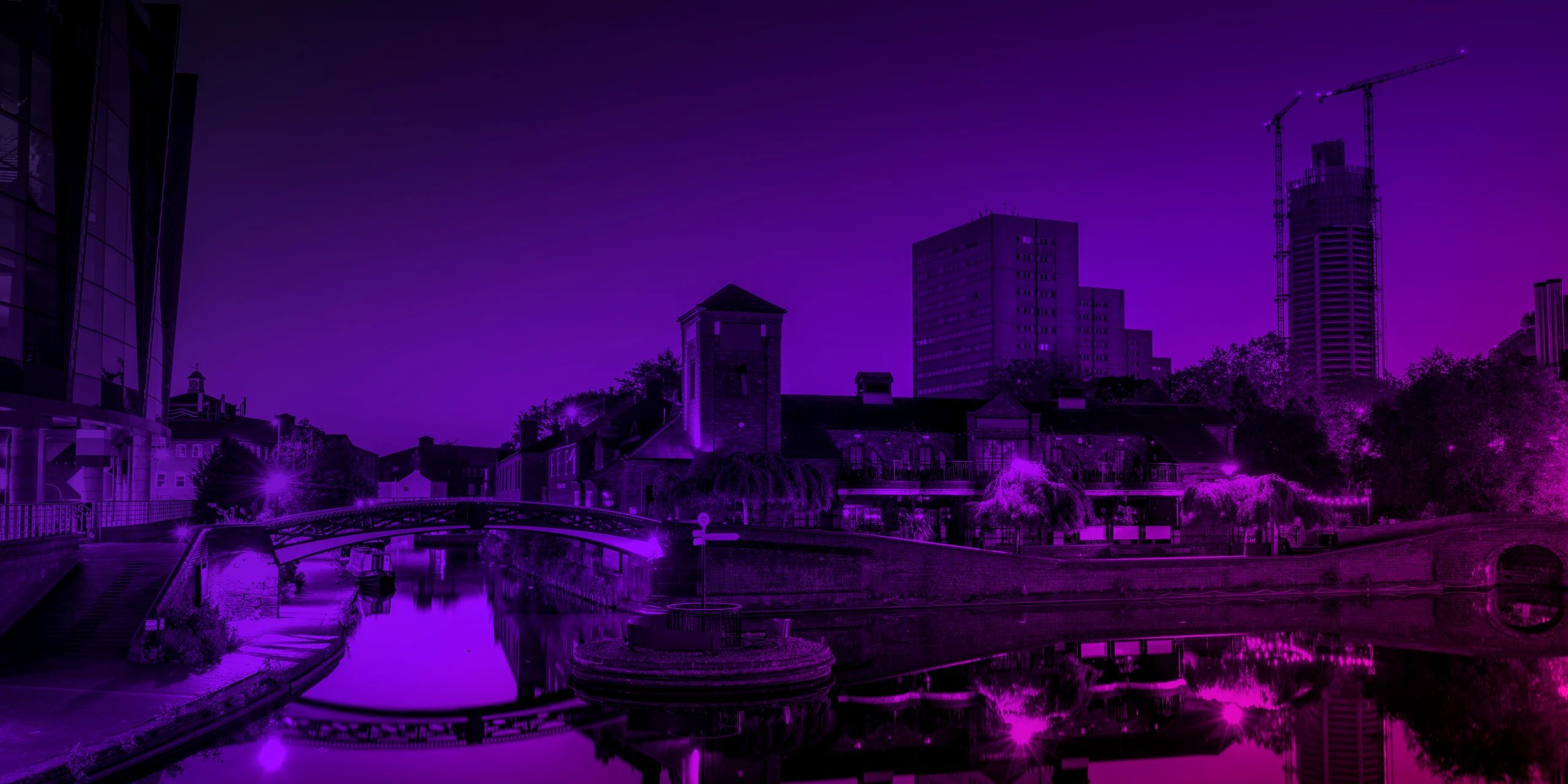 Old Turn Junction on the Birmingham canals at dawn