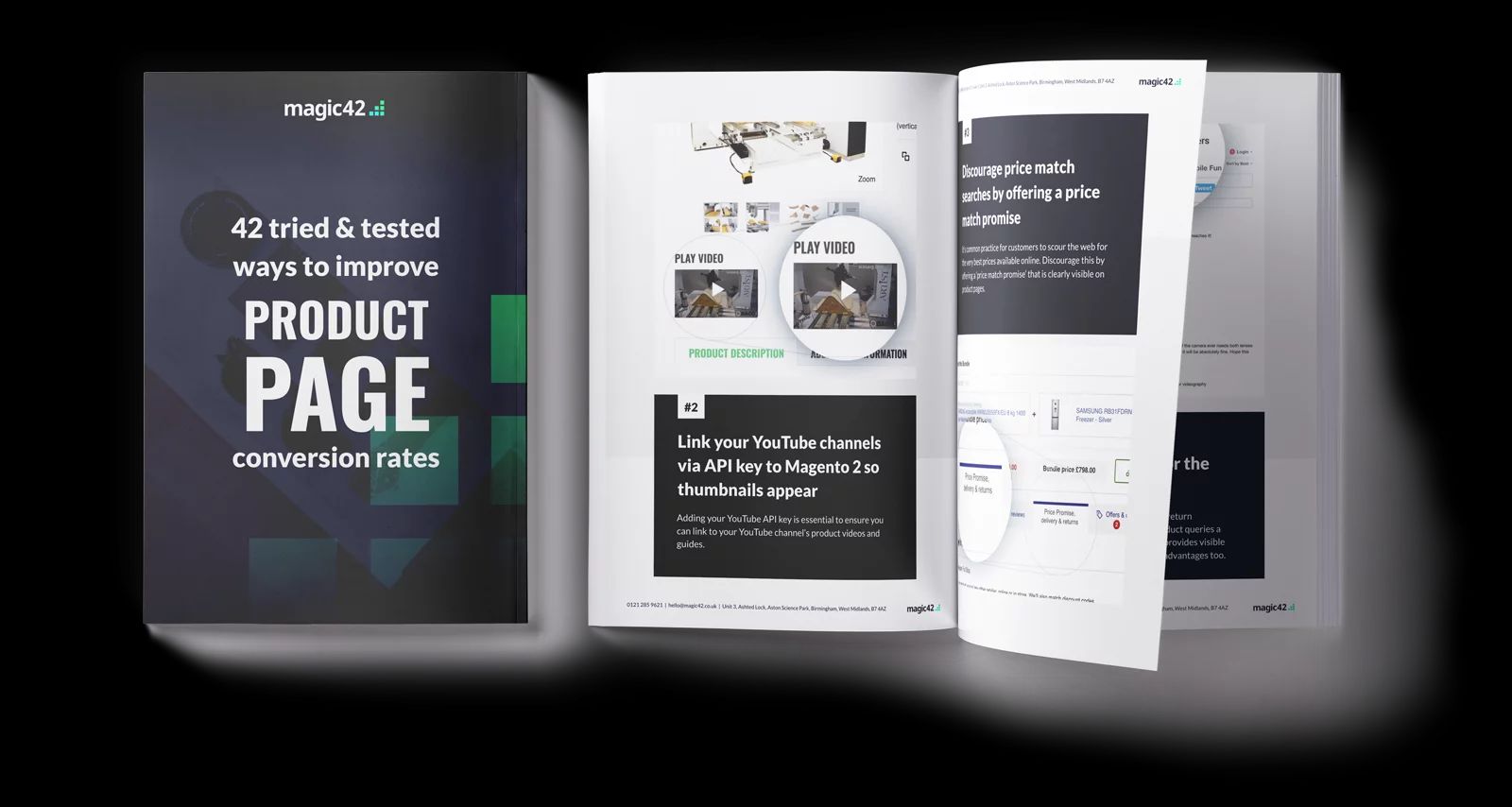 Preview of magic42's PDF: 42 tried and tested ways to improve product page conversion rates
