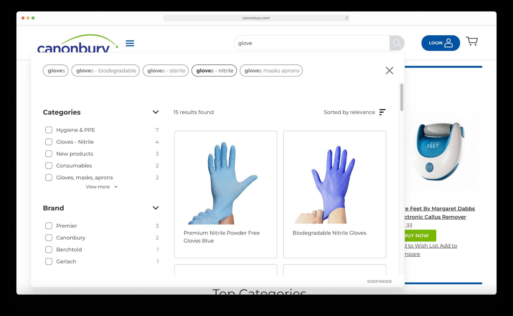Canonbury search functionality with magic42