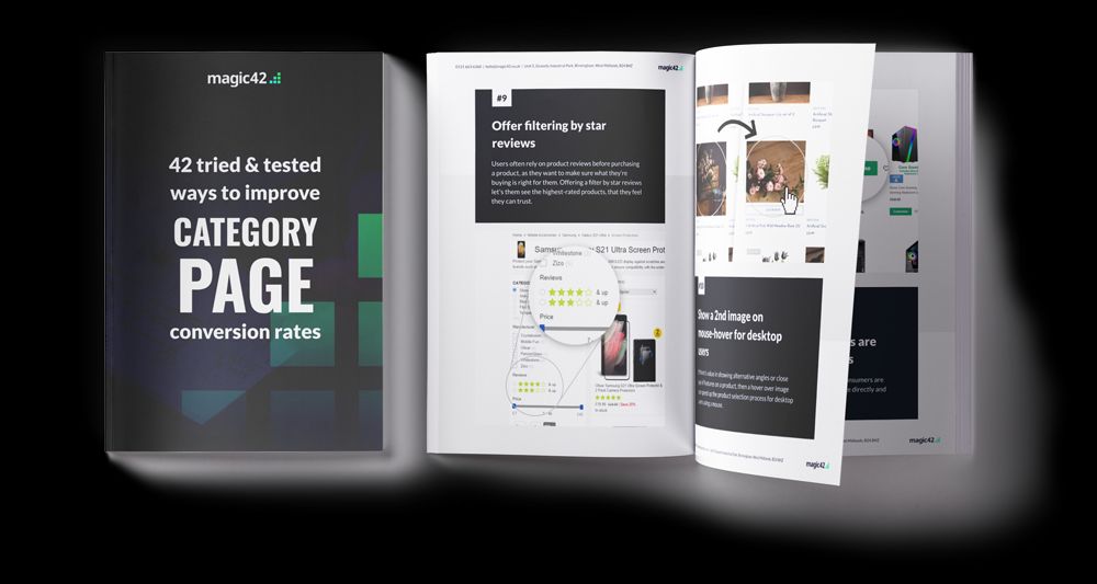 42 Tried & Tested Ways To Improve Category Page Conversion Rates PDF Booklet