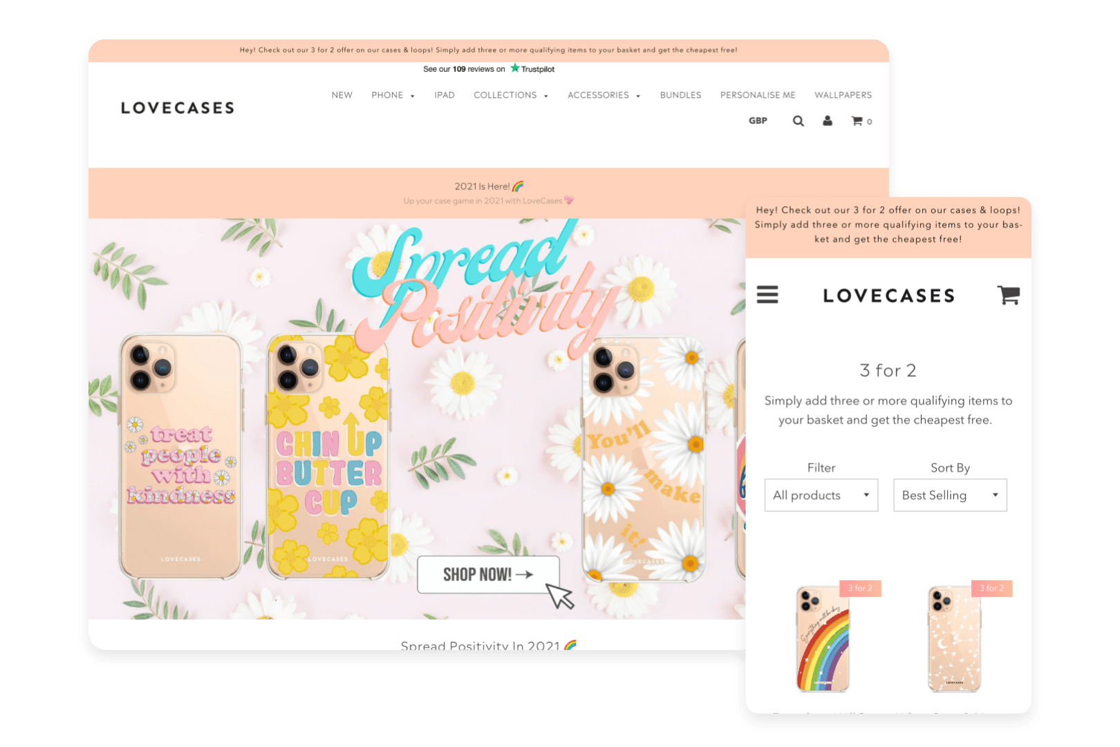 lovecases responsive Shopify theme