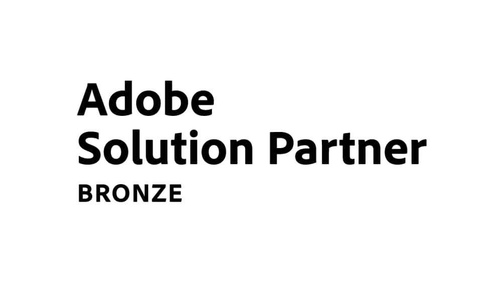 Adobe Solution Partners Bronze Logo, used by verified Adobe experts