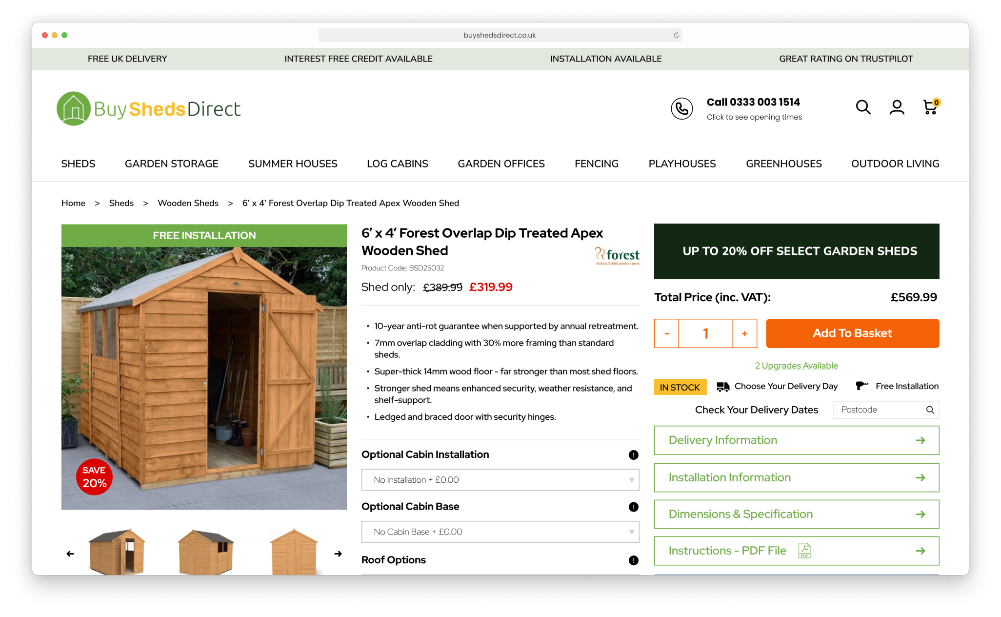 Buysheds Direct Website