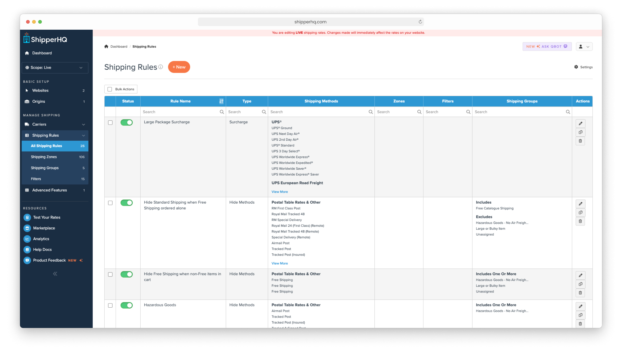 ShipperHQ integration