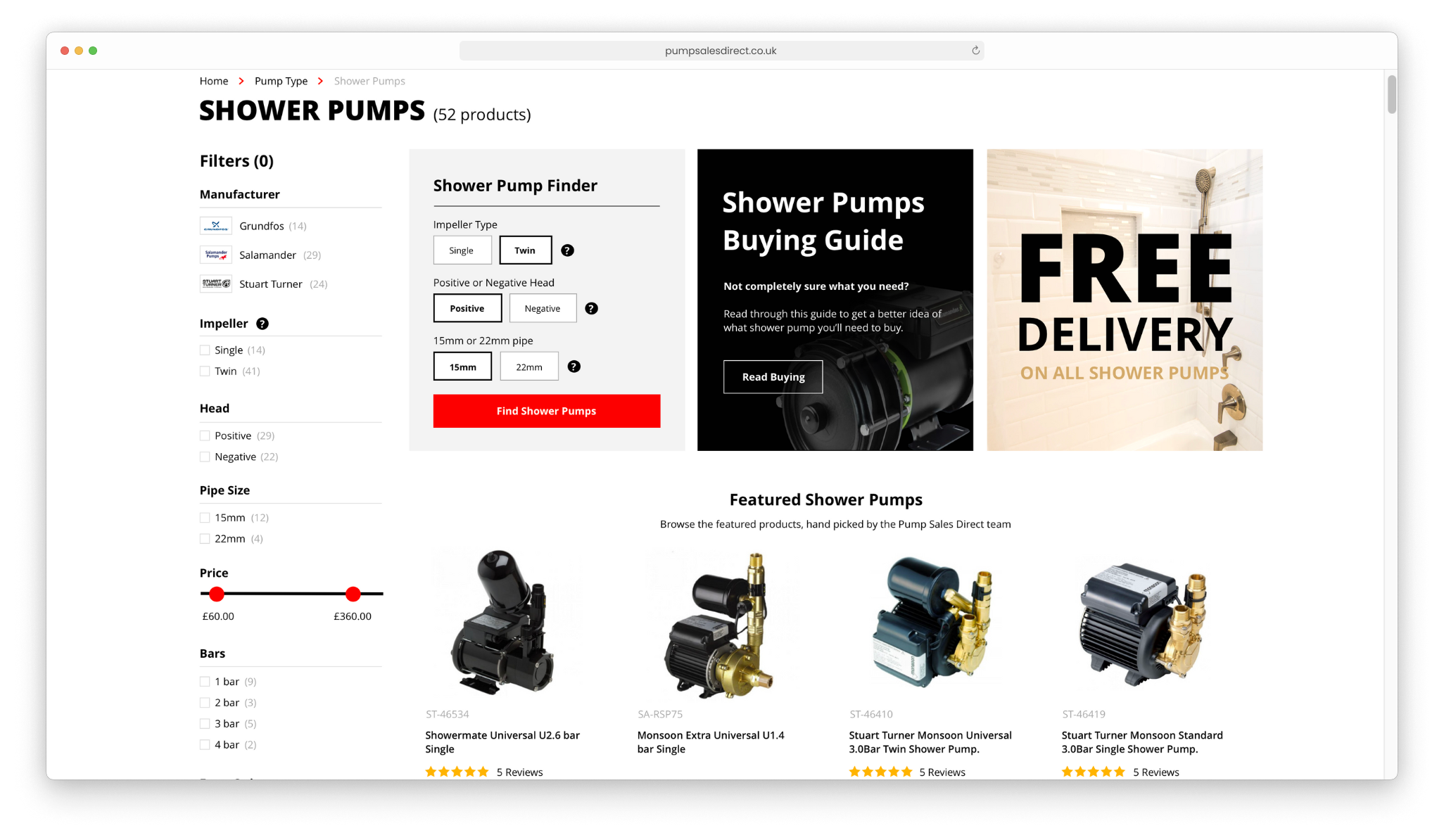 Pump Sales Direct Case Study - Pump Finder