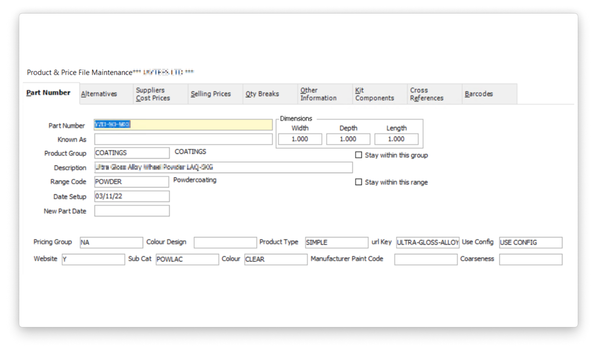 Jaytees Customer Price List Integration following Magento site integration with MAM Software