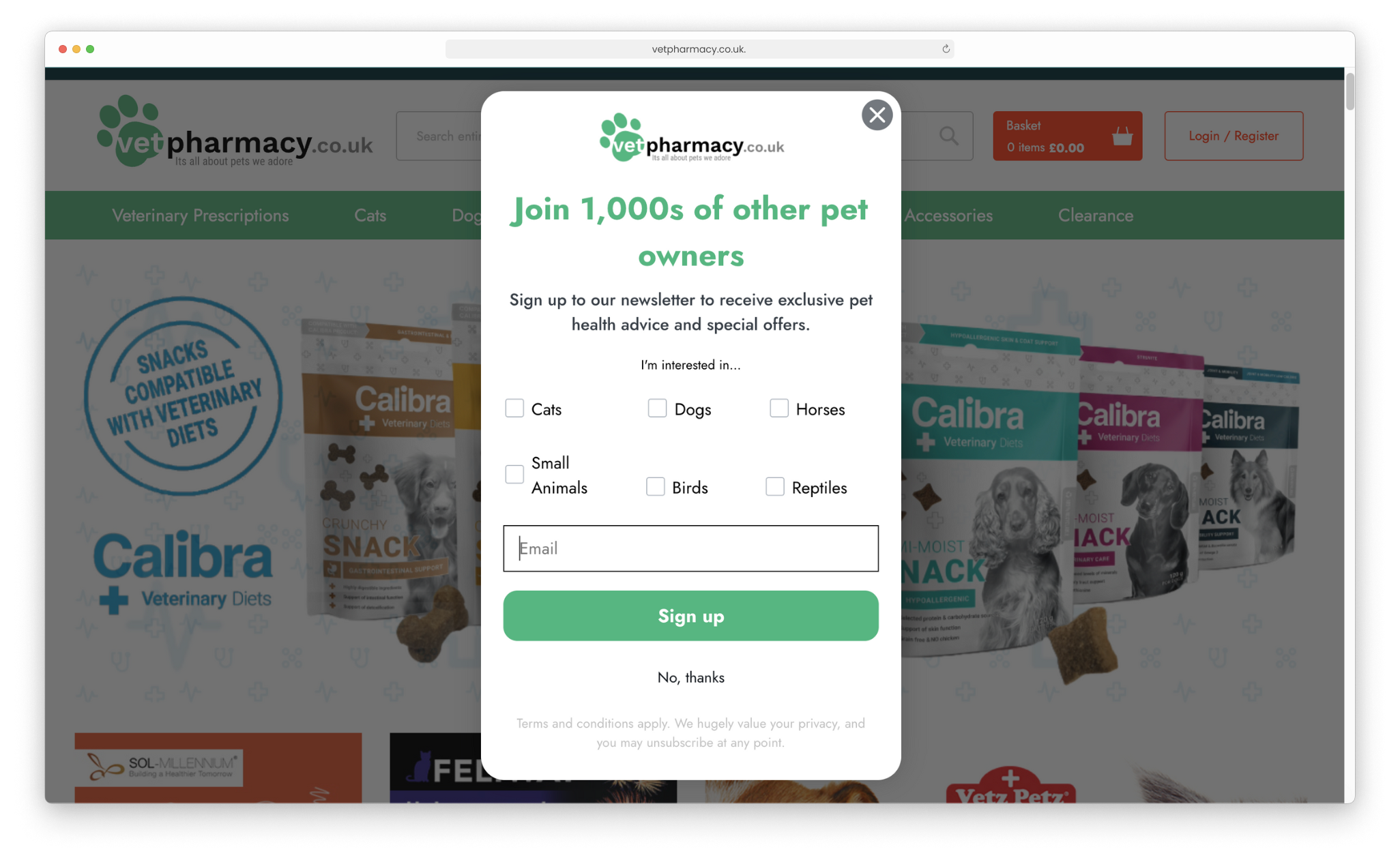 vetpharmacy with Klaviyo marketing prompts as set up by Magento multisite specialists, magic42