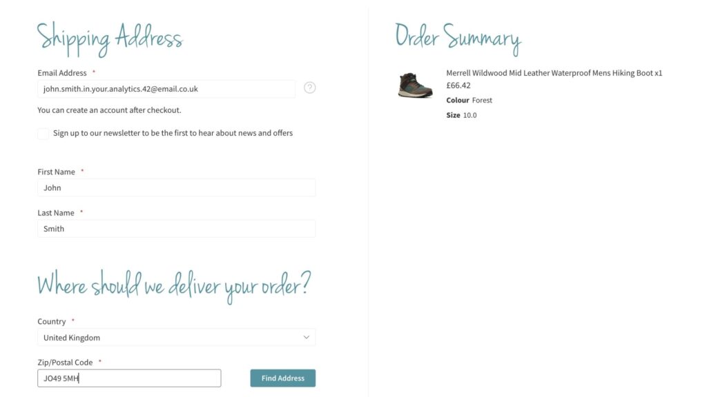 Your cart and when it is abandoned