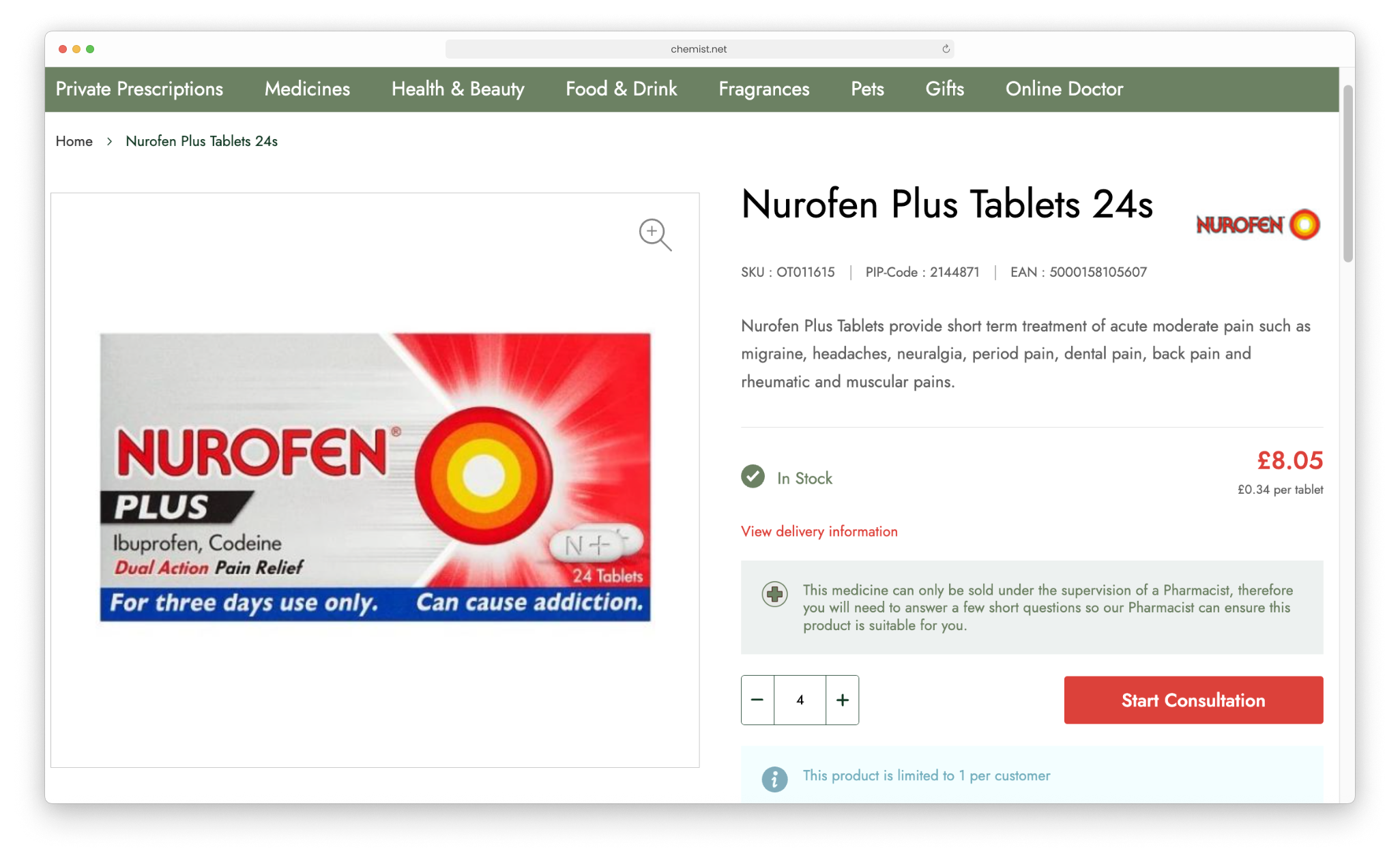 Chemist Price Calculation implementation by magic42