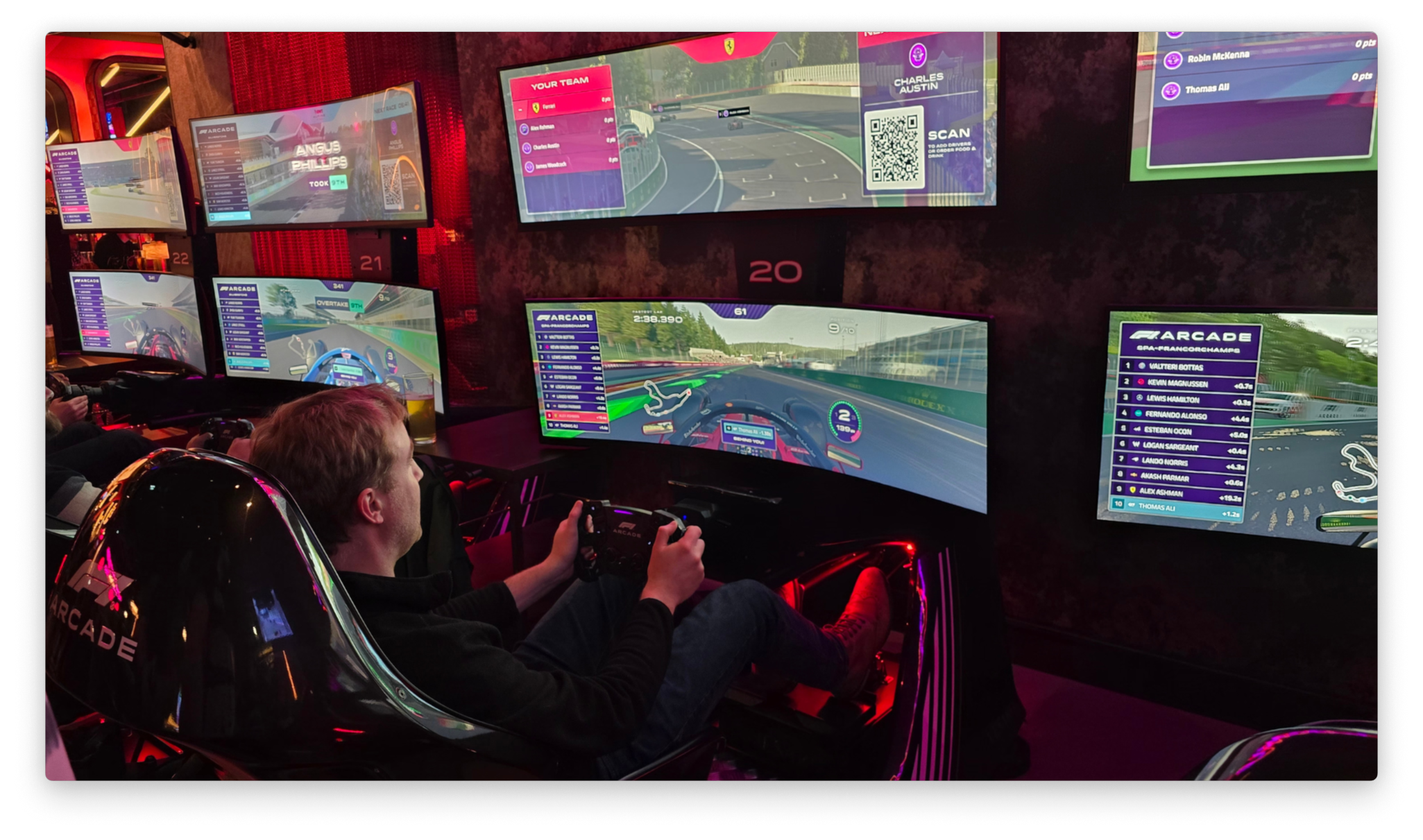 magic42 CEO Alex Ashman at F1 arcade in Birmingham