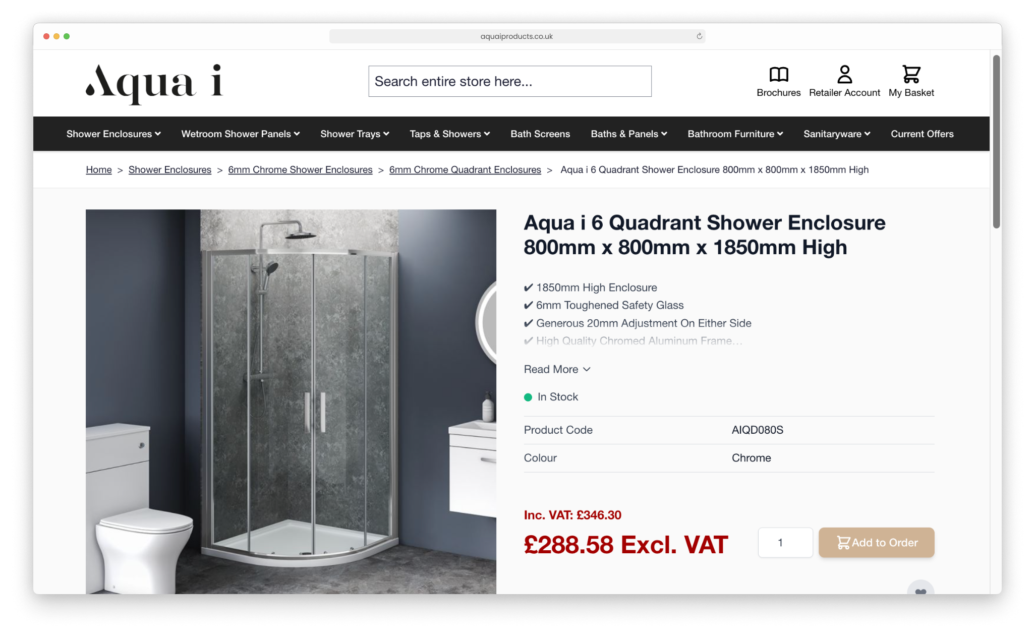 Aqua i on Magento hosted website