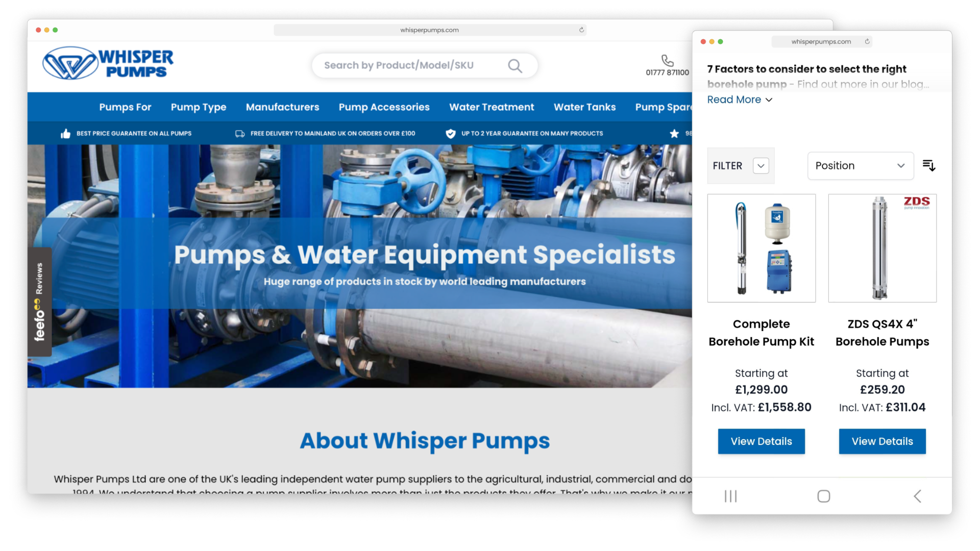 Whisper Pumps case study