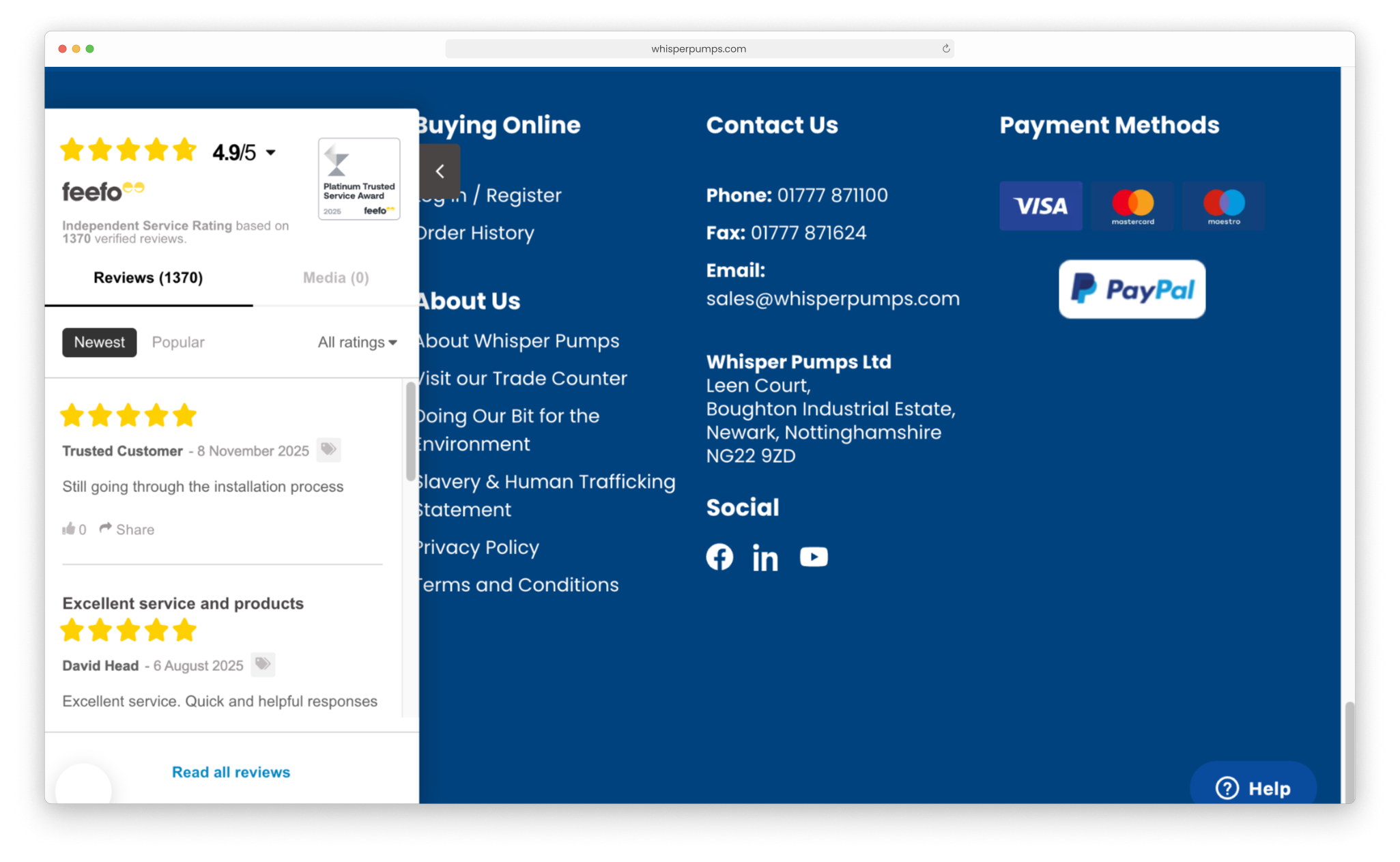Feefo reviews integration for hyva